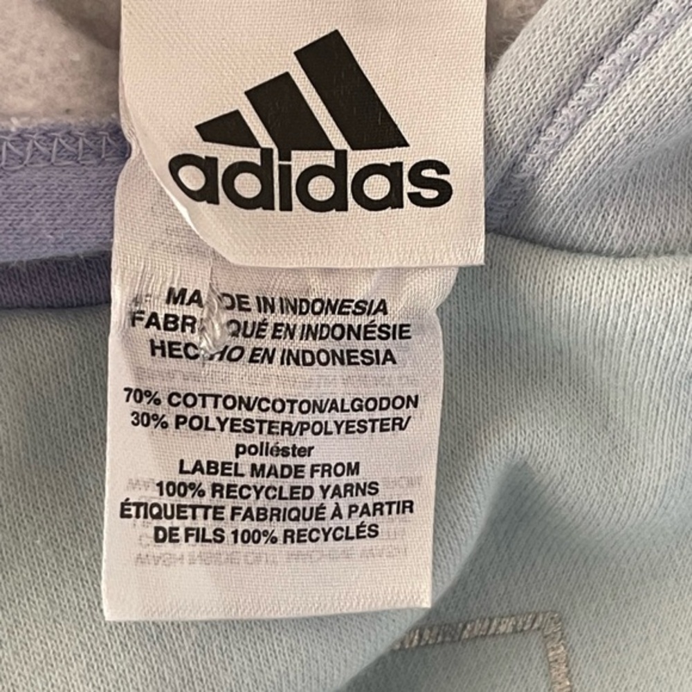 Adidas Girls XL (16) Purple Gradient Fleece‎ Hoodie - Picture 8 of 8